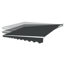 Outdoor Folding Arm Awning Retractable Sunshade Canopy Grey 5.0m x 3.0m-10
