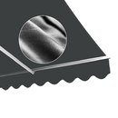 Motorised Outdoor Folding Arm Awning Retractable Sunshade Canopy Grey 3.0m x 2.5m-8