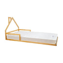 Pine Wood Floor Bed House Frame for Kids and Toddlers-7