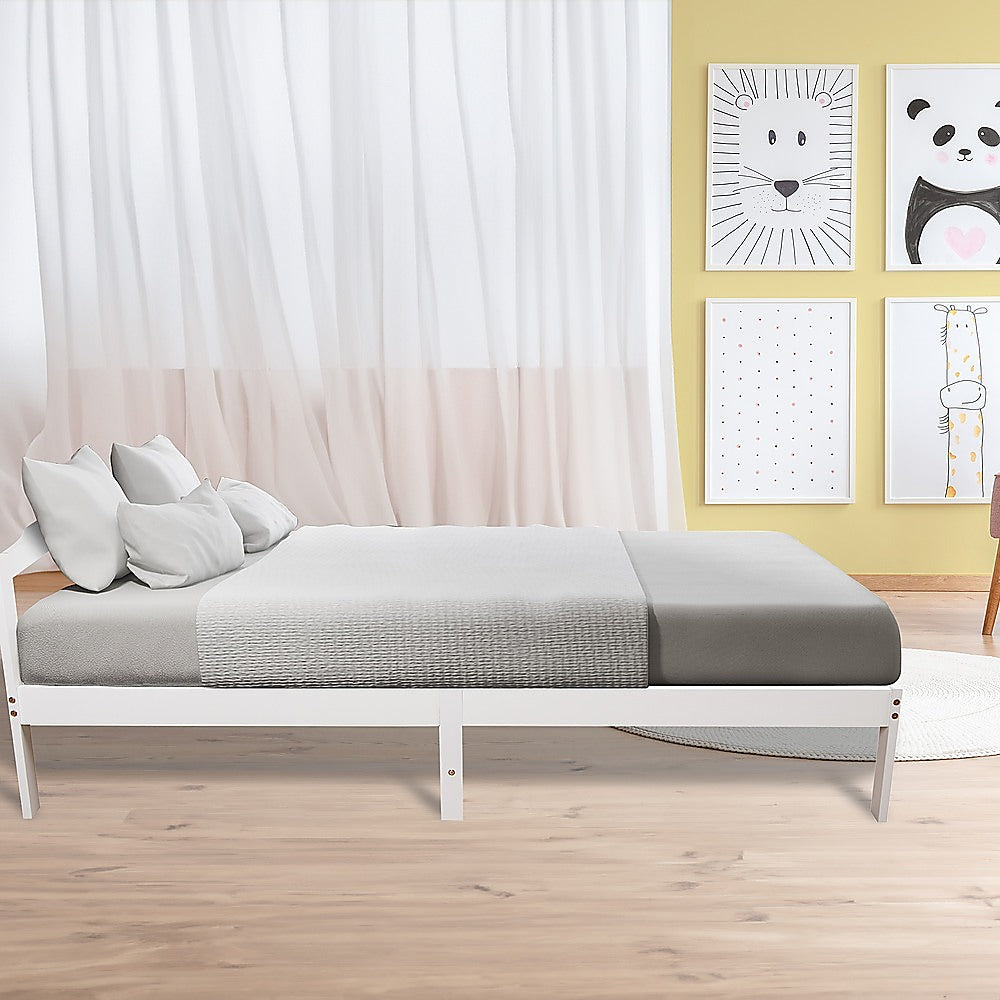 Natural Wooden Bed Frame Home Furniture - 0