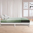 Double Wooden Bed Frame Home Furniture White-2