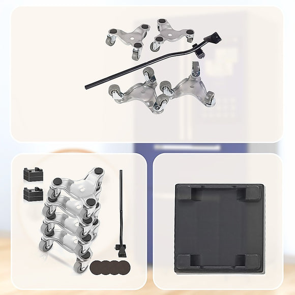 4 X All-purpose Dolly Metal Heavy Duty Furniture Mover Slider Set