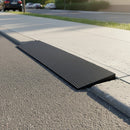 Cuttable Threshold Ramp Rubber Wheelchair Ramp Solid 4 cm Rise 90 cm Wide-2