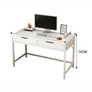 White Computer Desk – Modern PC Laptop Table for Gaming, Home Office, or Study Space Furniture-6