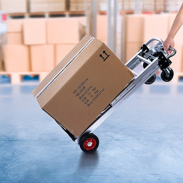 Hand Truck 2 in 1 Folding Dolly Cart 180kg Capacity Heavy Duty Aluminium - 0