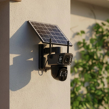 9MP Wireless Solar Camera WIFI Security Outdoor Battery PTZ CCTV Home House V380 - 0