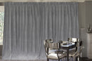 Large Thick Velvet Blockout Curtains 550x 230cm PINCH PLEAT 2 panel+Hooks Grey-1