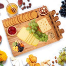 Stella Bamboo Cheese Charcuterie Board and Knife Set 7 Piece Rectangle 36x26cm Free Delivery-3