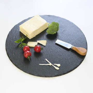 Bella Cheese Charcuterie Board and Knife Set 7 piece Round 30cm Free Delivery - 0