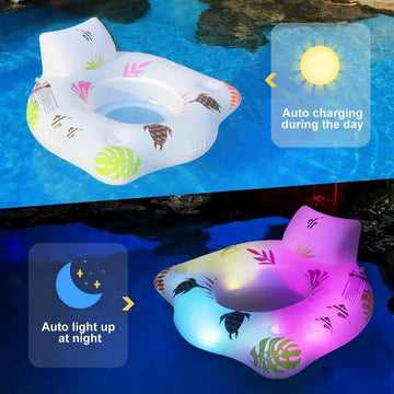 NNEOBA Light-up Inflatable Pool Float Chair - 0