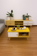 NNECN Modern Living Room TV Stand Table Set-2