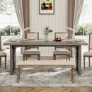 NNETMLT Rustic  Rectangular Dining Table-4