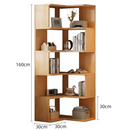 NNETMLT 5 Tier Industrial Corner Bookshelf-1
