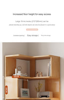 NNETMLT 5 Tier Industrial Corner Bookshelf-3