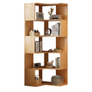 NNETMLT 5 Tier Industrial Corner Bookshelf-5