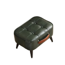 NNETM Super Soft Faux Leather Upholstered Seat - Green Black-1