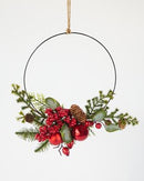 Berry Ball Half Wreath 35cm-1