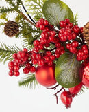 Berry Ball Half Wreath 35cm-2