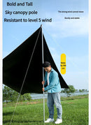 400*300 cm  2-3 Person Octagonal Camping Tent Tarp - Waterproof, UV Protection, Sunshade Canopy Shelter for Camping, Hiking, Picnic-5