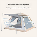 Camping Tent with Awning | Waterproof Family Tent with Carry Bag and Accessories 240*240*155cm Cloudy Gray-4
