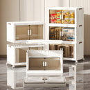 Stackable Storage Boxes with Transparent Doors - Modular Organizer for Home & Pantry 55*32*152cm (5 layer )-3