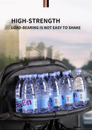 Rose Madder Leather Car Backseat Organizer with Foldable Tray Table & Trash Bag - Multi-functional Car Storage Solution-5