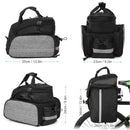 Black Insulated Bike Rear Rack Bag - Waterproof Storage Bag with Soft PE Padding for Cycling-5