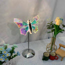Muliticolor Butterfly LED Night Light - Creative Crystal Design for Ambient Lighting-2