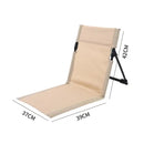 Brown Outdoor Folding Lawn Chair with Backrest - Lightweight, Portable Camping Chair, Beach & Park Recliner, Easy-to-Carry for Relaxing Outdoors-6