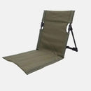 Green Outdoor Folding Lawn Chair with Backrest - Lightweight, Portable Camping Chair, Beach & Park Recliner, Easy-to-Carry for Relaxing Outdoors-1