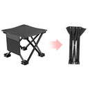 23*28cm White Outdoor Folding Stool - Lightweight Portable Picnic Chair, Fishing Chair, Camping Seat, and Collapsible Bench for Outdoor Activities-3