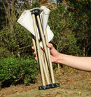 23*28cm Black Outdoor Folding Stool - Lightweight Portable Picnic Chair, Fishing Chair, Camping Seat, and Collapsible Bench for Outdoor Activities-5