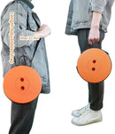 Black and Blue Splicing Color Portable Outdoor Telescopic Folding Stool with 100 Weight-Bearing Buckles, Lightweight and Compact Design, Perfect for Fishing, Camping, and Travel-3