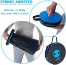 Blue Portable Outdoor Telescopic Folding Stool with 100 Weight-Bearing Buckles, Lightweight and Compact Design, Perfect for Fishing, Camping, and Travel-2