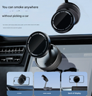 Black Magnetic Car Phone Mount - 66x66x34mm with Adjustable Bracket for Easy Smartphone Access-2