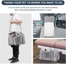 Black Portable Pet Travel Carrier Bag - Foldable, Durable, and Comfortable for Small Dogs & Cats 40cmx25cmx25CM-3
