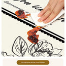 Style A Black And Off White Premium PVC Tablecloth - Oil & Water Resistant Table Cover for Dining Tables (120 x 180 cm)-5