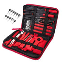 Red 38PCS Car Interior Trim Removal Tool Kit - Durable PP Material for Car Audio, Dashboard, Door Panel, and Modification-2