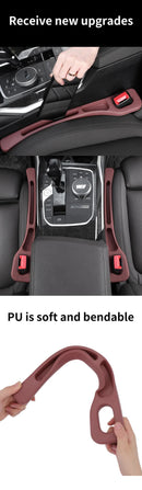 Red Car Seat Gap Filler - 2 Pieces Car Interior Storage Organizer for Front Seat Seam-8