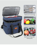 Navy Blue 23L Extra Large Insulated Cooler Bag with Double Layers - Perfect for Camping, Picnics, and Outdoor Adventures-6