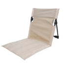 Portable Folding Beach Chair - Reclining Outdoor Seat 68x39.5x40.5cm with Carry Bag in white-1