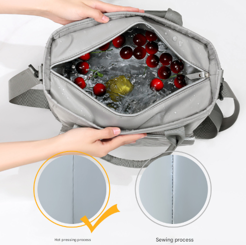 Green Chic Insulated Lunch Tote Bag - 11L Large Capacity Cooler for Work, Picnic & Travel - Durable Oxford Fabric