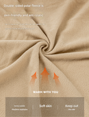 Khaki Cozy 4-in-1 Wearable Fleece Poncho Sleeping Bag - Multifunctional Camping Blanket with Detachable Hood-7