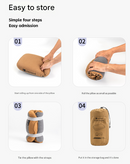 Green Reversible Memory Foam Travel Pillow - All-Season Comfort Neck Support for Deep Sleep & Portability-8