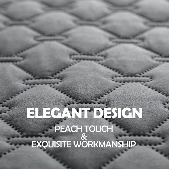 Grey 2-Sided Waterproof Pet Sofa Cover - Dog Bed Protector Blanket for Furniture, Couches & Car Seats (75x180cm, Machine Washable)