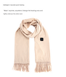 Khaki USB Electric Heated Scarf - 3-Level Heat Setting Winter Neck Warmer-2