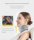 Size L Grey Ergonomic Neck Support Brace - Soft Cervical Collar for Posture Correction and Pain Relief-1
