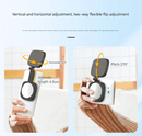 White Magnetic Foldable Selfie Light with Mirror - Rechargeable LED Fill Light for iPhone & Android Vlogging(Mobile phone is a shooting prop and is not included)-4