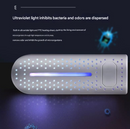 White Portable USB Shoe Dryer & Deodorizer - Constant Temperature Electric Boot Warmer with UV Sanitizer-5