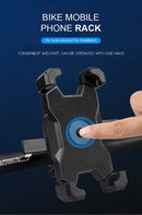 Blue and Black Secure Grip Bike Phone Mount - Adjustable 360 Rotation Bicycle Handlebar Holder, Universal Cradle for MTB & Road Cycling-2